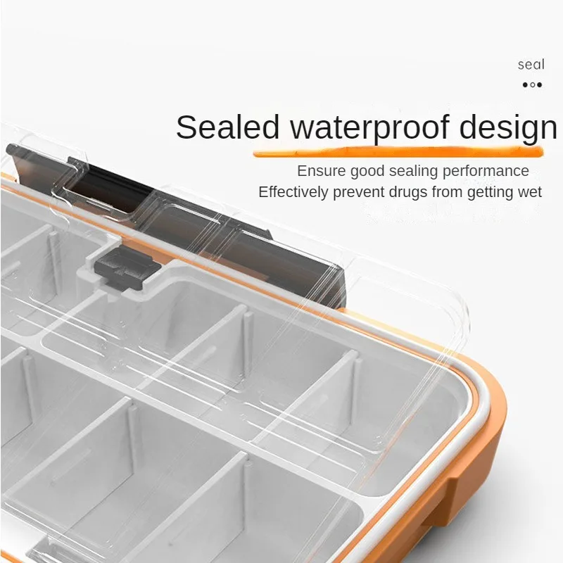 علبة حبوب منع الحمل الأكبر للسفر، منظم تخزين الأدوية المنزلية، موزع أقراص المخدرات، ملحقات صندوق حبوب الشبكة المستقلة