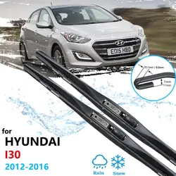 for Hyundai i30 GD Elantra GT 2012 2013 2014 2015 2016 Car Wiper Blades Front Windshield Brushes Washer Accessories  J-Hook Type