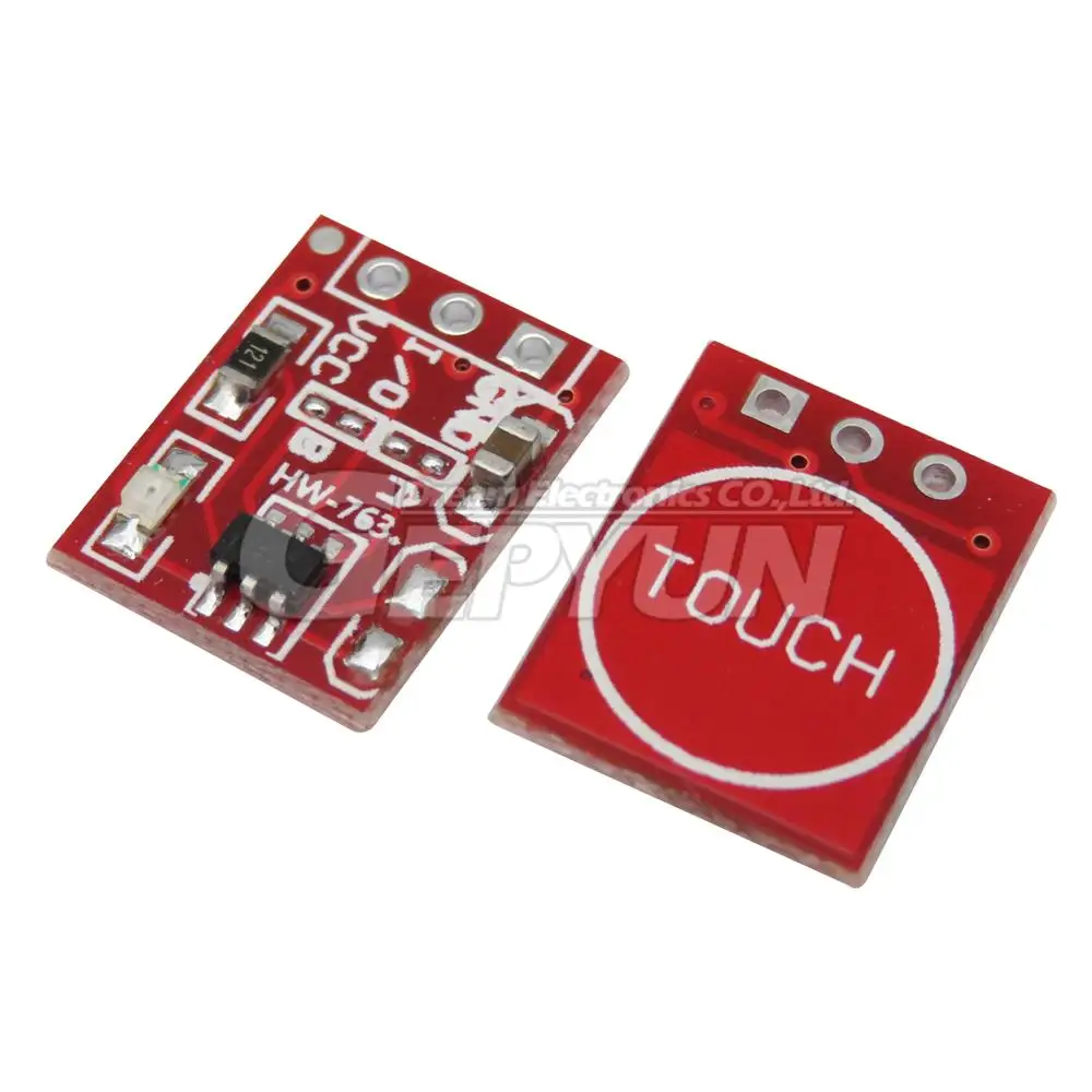 10pcs TTP223 Touch button Module Capacitor type Single Channel Self Locking Touch switch sensor