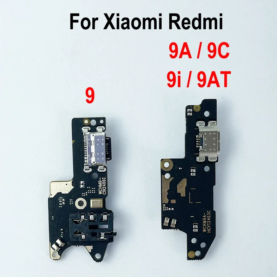 Gefensi USB Charging Port Board Flex Cable Connector For Xiaomi Redmi 9/9A/Redmi 9i/Redmi 9AT/Redmi 9C Charging Board Replacemen
