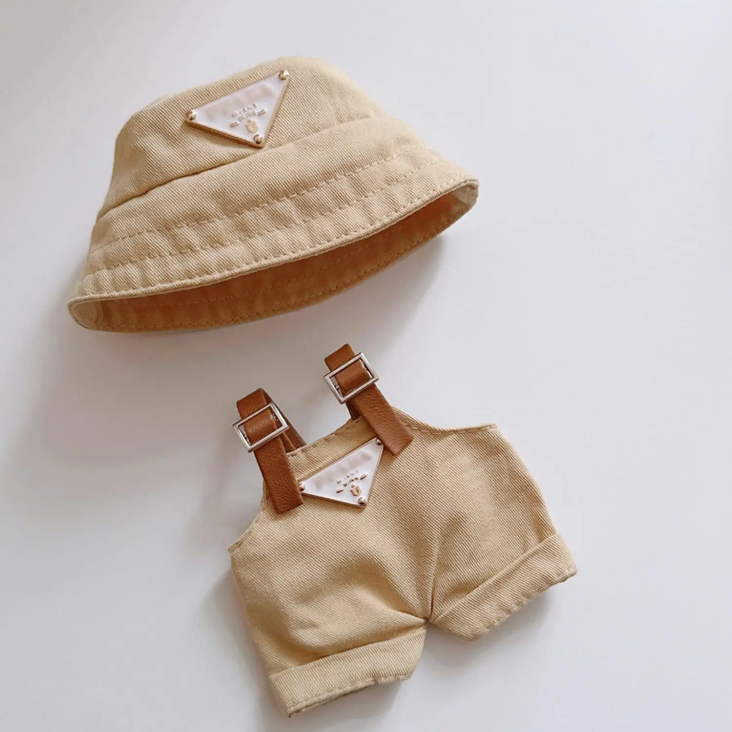 

17cm Clothes Set(NO Doll), Hat & Overalls Set for 17cm Accessories Suit, Cute Clothes for Dress up Unique Style