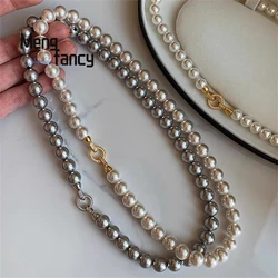 Natural Freshwater Pearl Necklace Simple Exquisite Elegant Luxury Fashion Fine Jewelry Sexy Young Girls High-grade Holiday Gifts