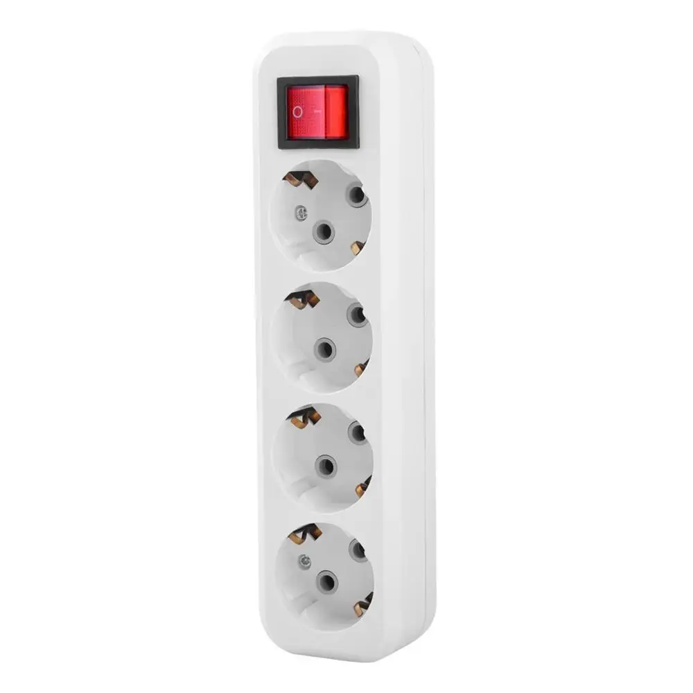 EU Plug Power Strip Wireless Electric AC Sockets With ON/OFF Switch Home Office Wall Charger European Standard Adapter 4/5 Grids