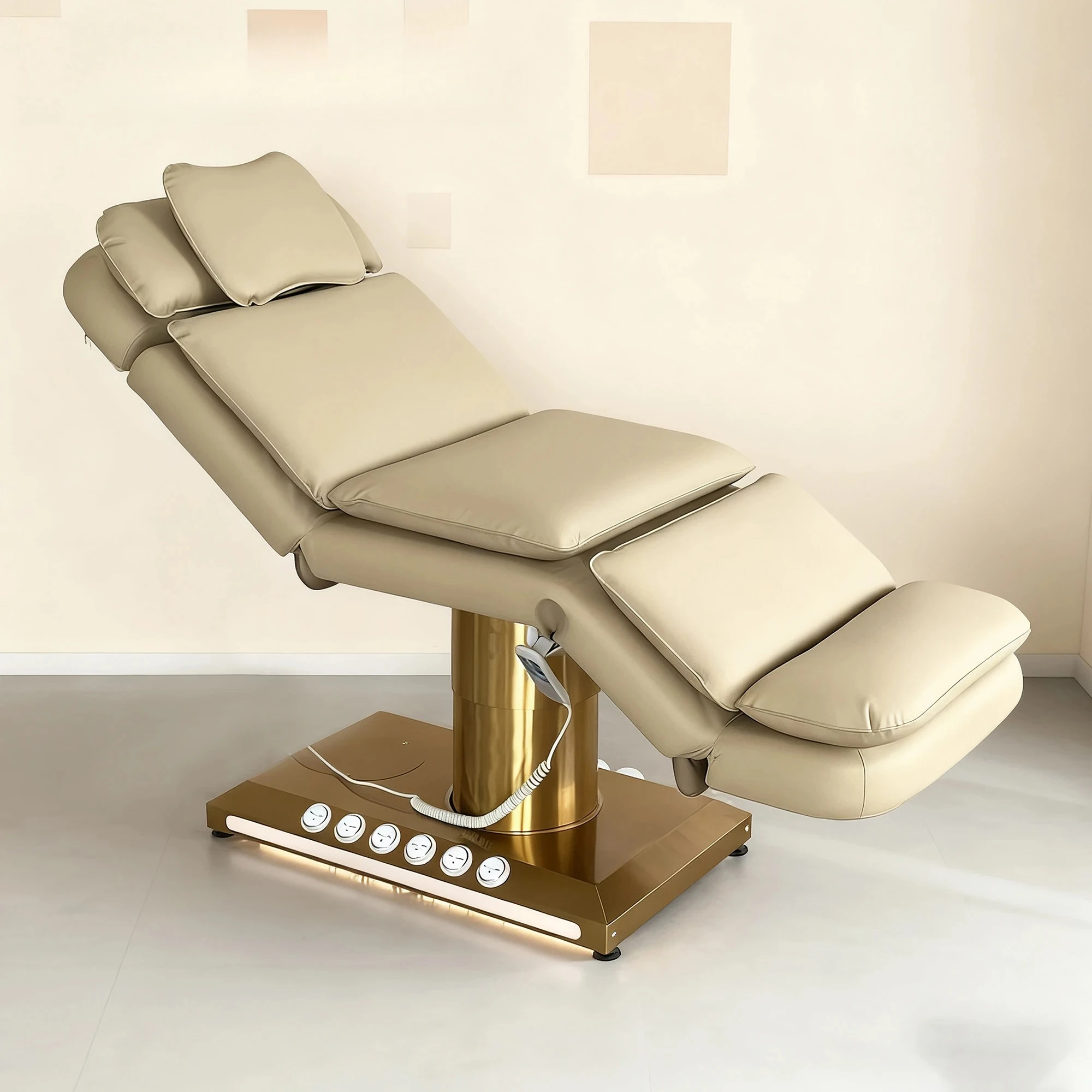 Salon-Grade Electric Beauty Bed Height Adjustable Injection Lash Permanent Makeup Bed for Commercial Spa Clinic