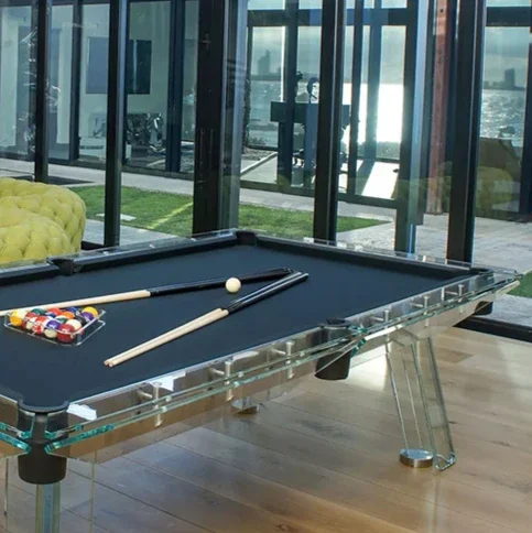 Pool de 9 pies 8 ball biliard tavolo da biliardo moderno di lusso 8ft 9ft bicchiere da biliardo