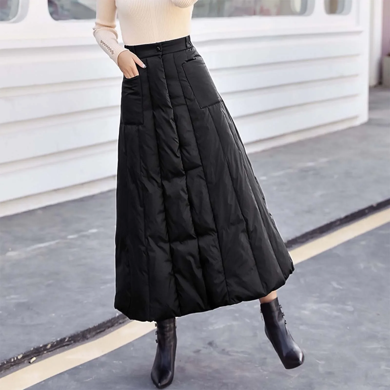 

under Skirts Shorts for Women Women's Winter Warmth A Line Midi Skirt With Padded For Style And Comfort Skirted Leotard Girls