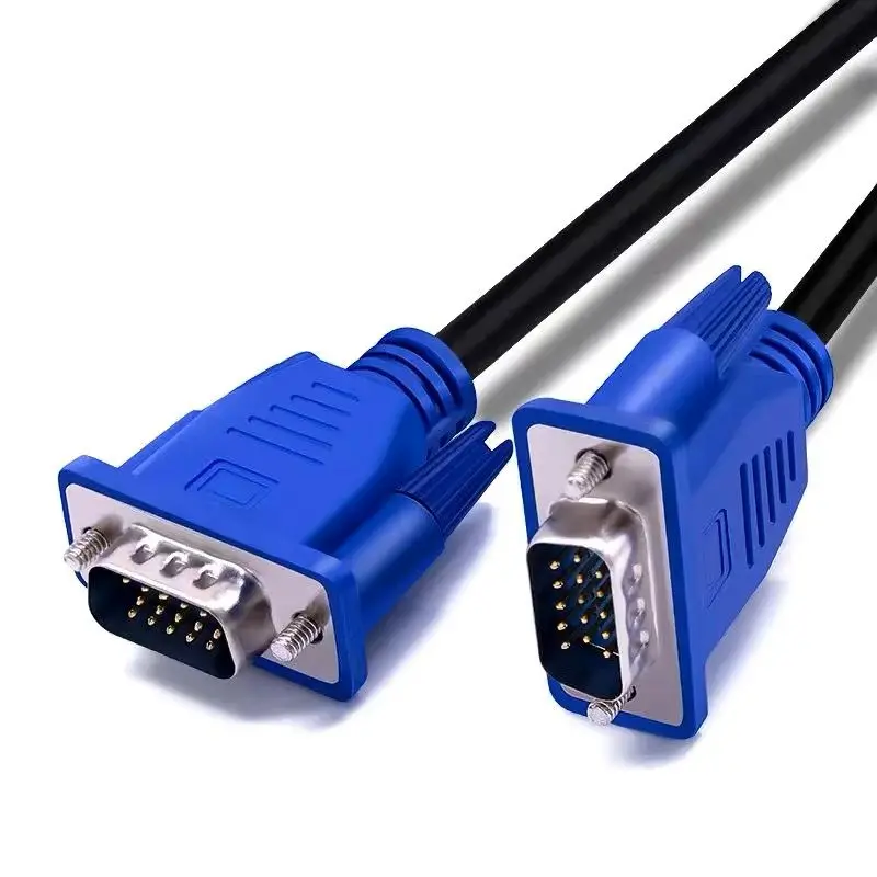 High Definition VGA 15Pin Male To Male Connection Cable, Computer To Monitor And TV Cable Vag Video Cable VGA SVGA Cable