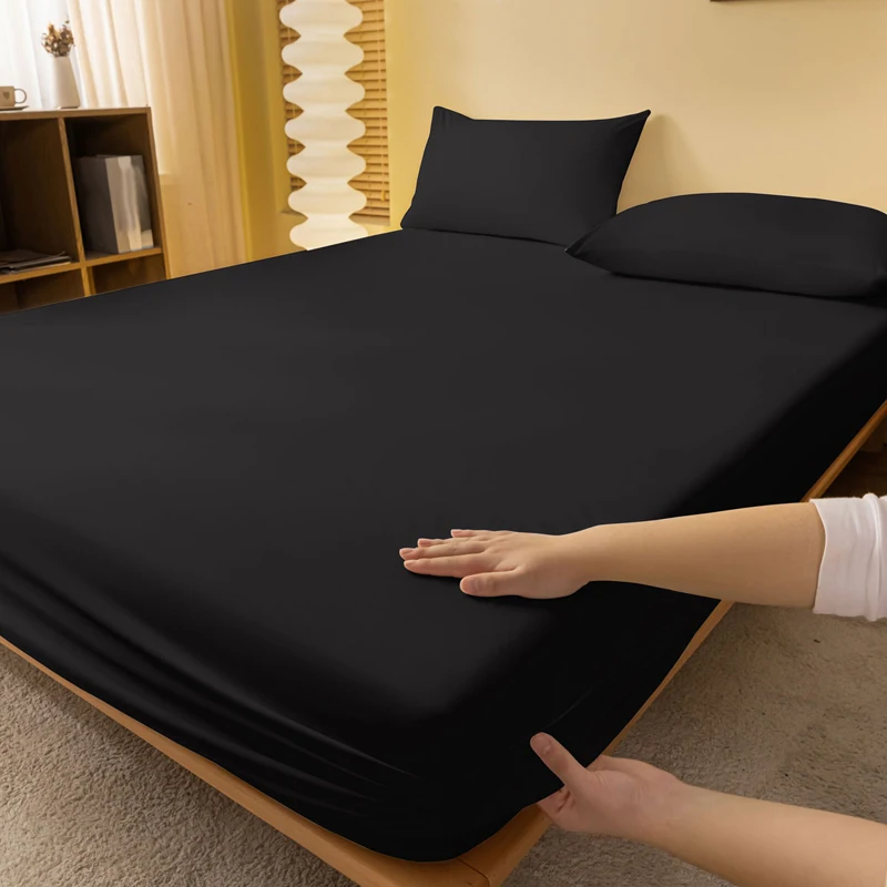 1 piece of solid color matte bed sheet, solid color bed cover for bedroom, bedding (excluding pillowcases)