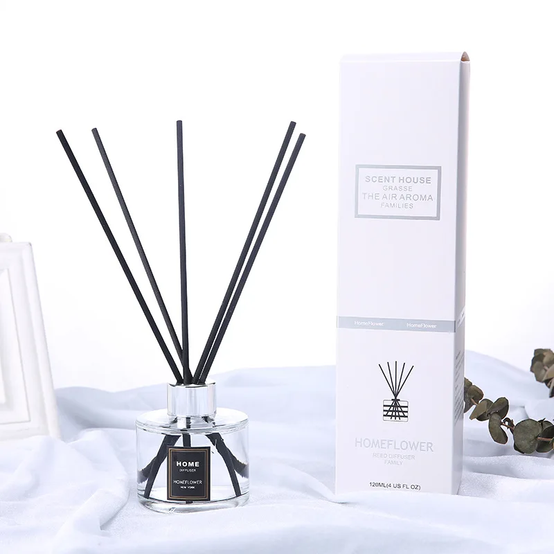 Reed Diffuser Sticks for Home Fragrance, Black Fiber Rod, Rattan Sticks, L50, 40, 35cm x 5, 4, 3mm, 300Pcs
