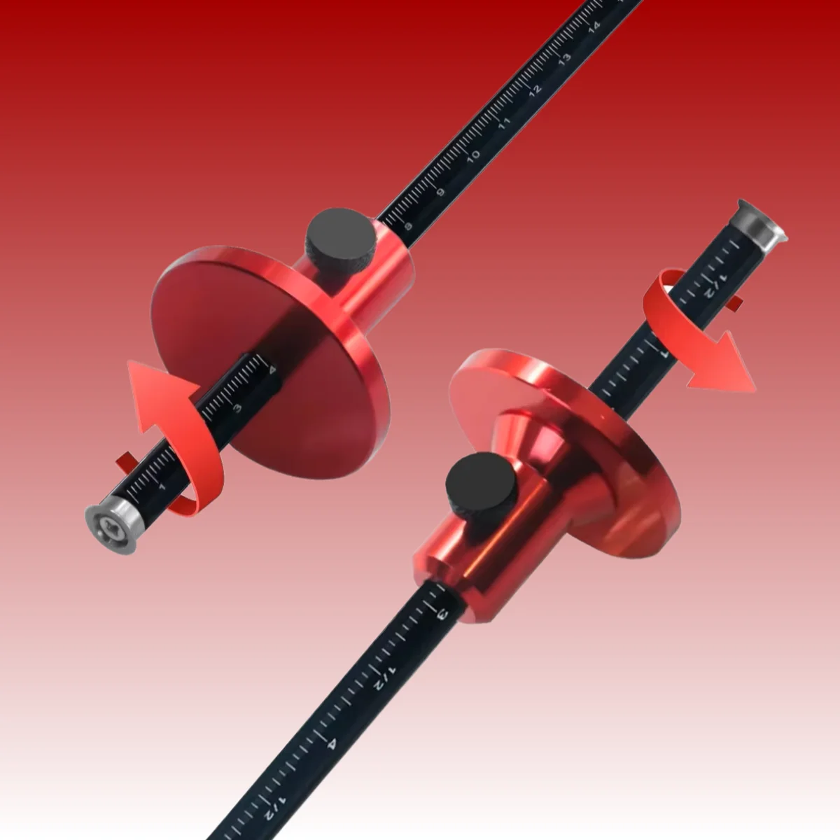 Woodworking Scriber - Wood Marking Tools With Inch & MM Scale, Wheel Marking Gauge - Parallel Line Drawing Mortise Measuring