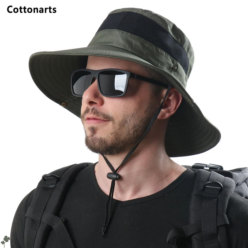 

Solid Color Panama Bucket Hat Outdoor Sun Protection Sun Hats for Men Fashion Bob Boonie Summer Hat Visor Breathable Fishing Cap