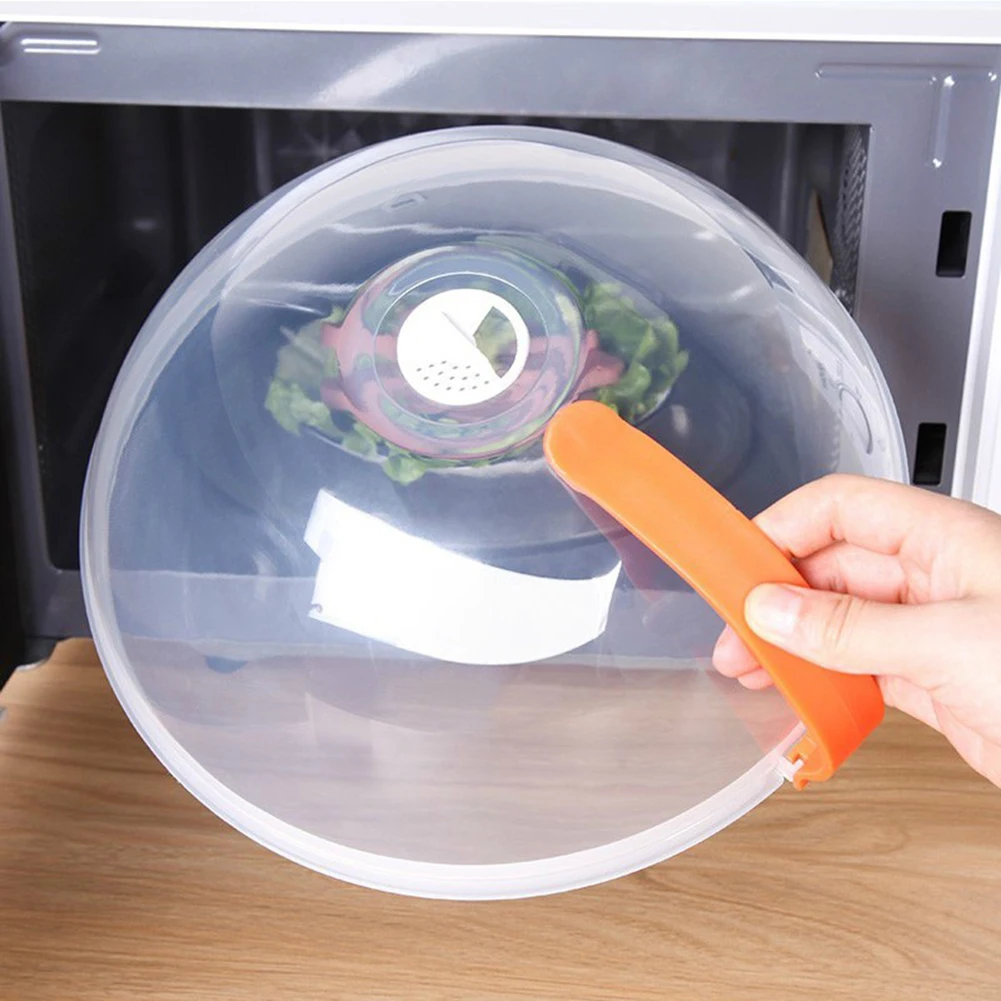 Microwave Splatter Cover Clear Splatter Cover Saft Plastic 10 in Microwave Plate Cover Large Microwave Splash Guard Cooker Lid