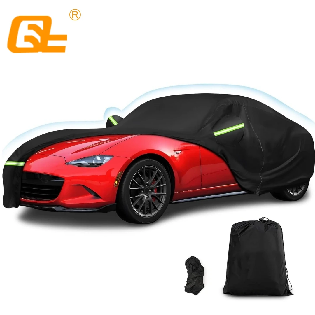 Waterproof Car Covers Custom Fit for Mazda Miata MX-5 1989-2023 All Weather Outdoor Windproof Heavy Duty Protection with Zipper