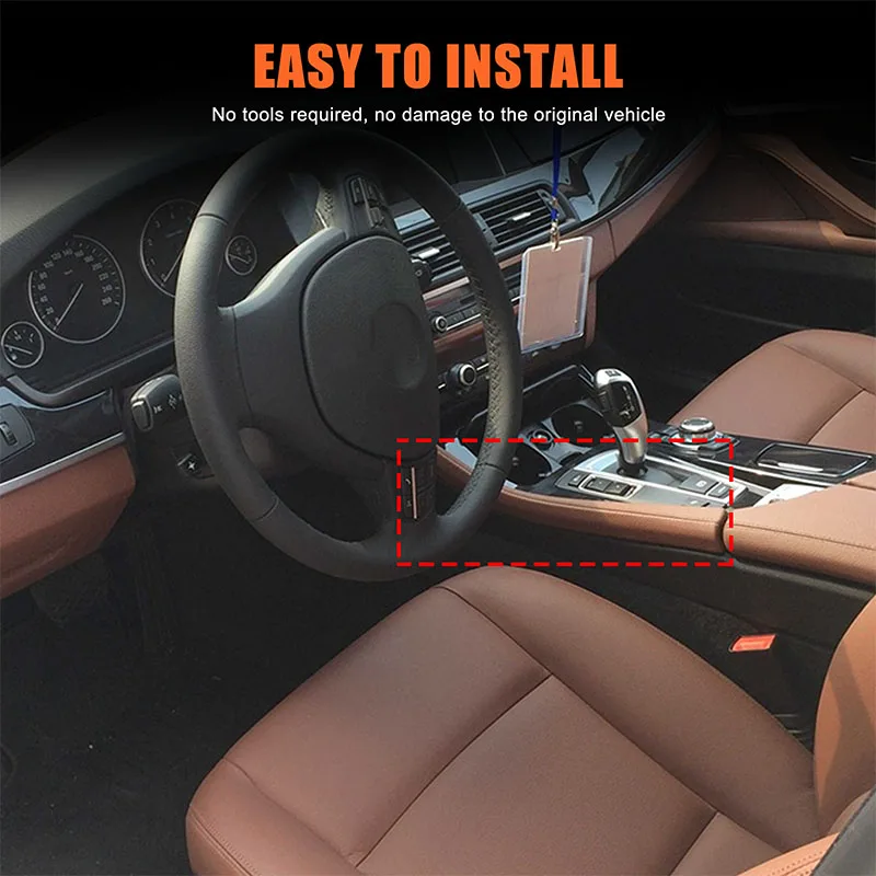 

For BMW 5 Series F10 F11 2011-17 ABS Carbon Fiber Car Gear Shift Side Strip Trim Decorative Cover Auto Interior Accessories LHD