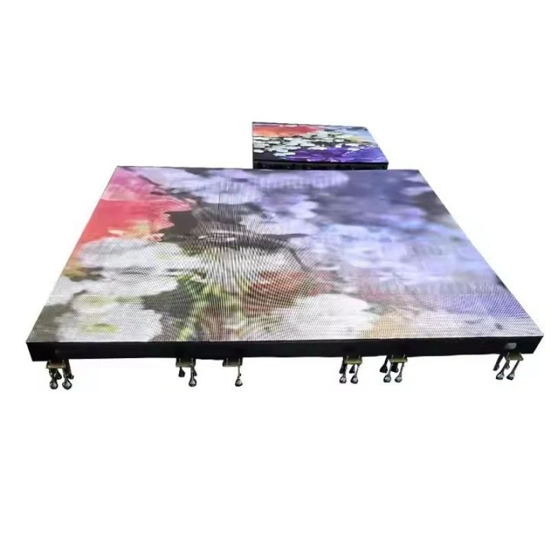 

Indoor LED display floor display high definition led full color interactive floor tile screen shopping mall stage hotel stairs