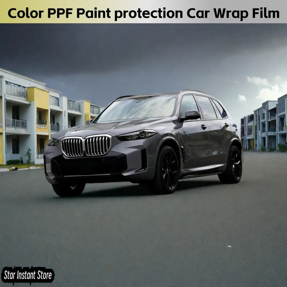 

TPU Color PPF Gloss Nardo Grey Vinyl Car Wrap Premium Paint protection Film Anti Scratch 7.5mil High Good Quality Film