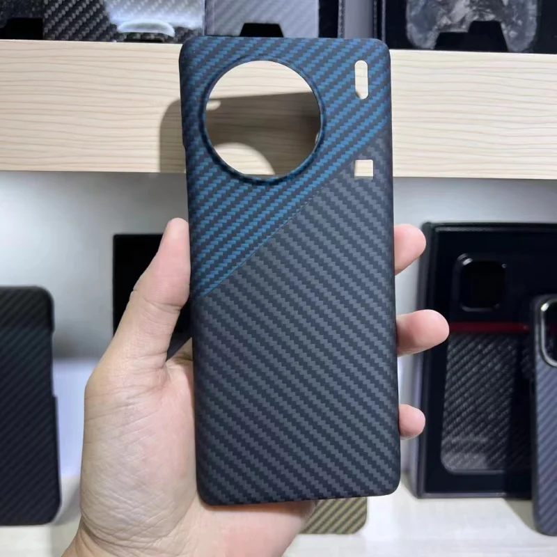 carbon fiber case For VIVO X90 Pro Plus Lens Protective Pure Amirad Fiber Cover Luxury Back Cover For VIVO X90 Pro Phone Shell