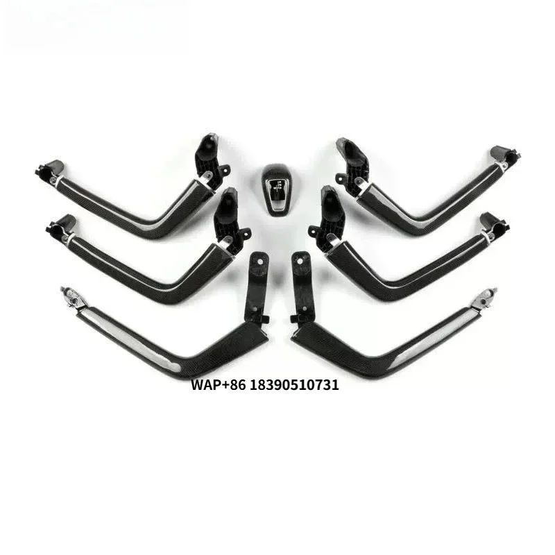 

Для Cayenne 2018-2024 модификация автомобиля интерьер седло подлокотник обновление дверная ручка украшение из углеродного волокна