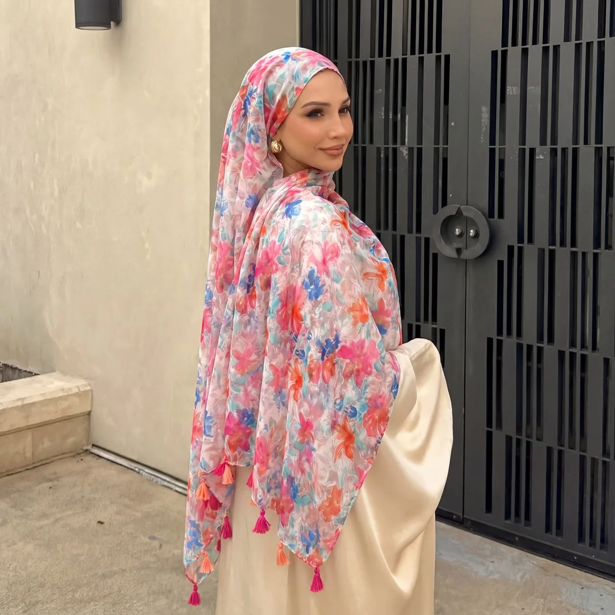 

New Fashion Summer Women Scarf Bohemia Flower Beach Hijab Shawls and Wraps Female Foulard Echarpe Designer Pashmina Bandana 2026