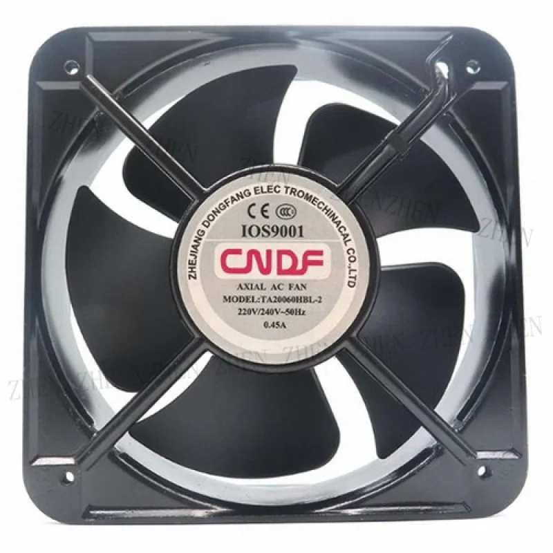 Y  1 Pc. New for  CNDF TA20060HBL-2 Ball Bearing Axial AC Fan 20060 220/240V 0.45A 2Pin