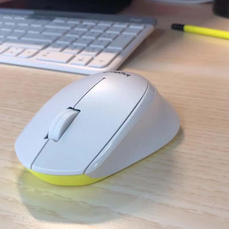 لوجيتك M330/M331 ماوس صامت لاسلكي، تصميم مريح مريح، انقر هادئ، توصيل USB وتشغيل ماوس للكمبيوتر المحمول وسطح المكتب