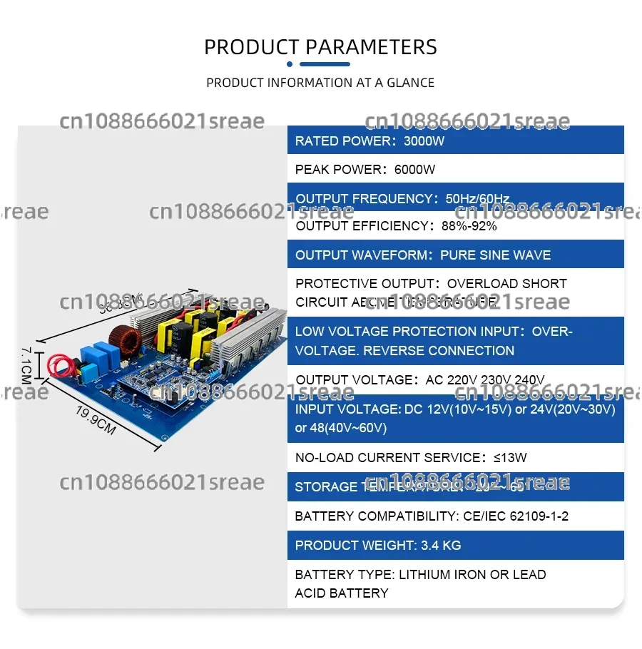 220 V Power Bank PCBA Board Assembly Modul PCB Inverter Driving Board 3000 W reine Sinuswelle Inverter Board
