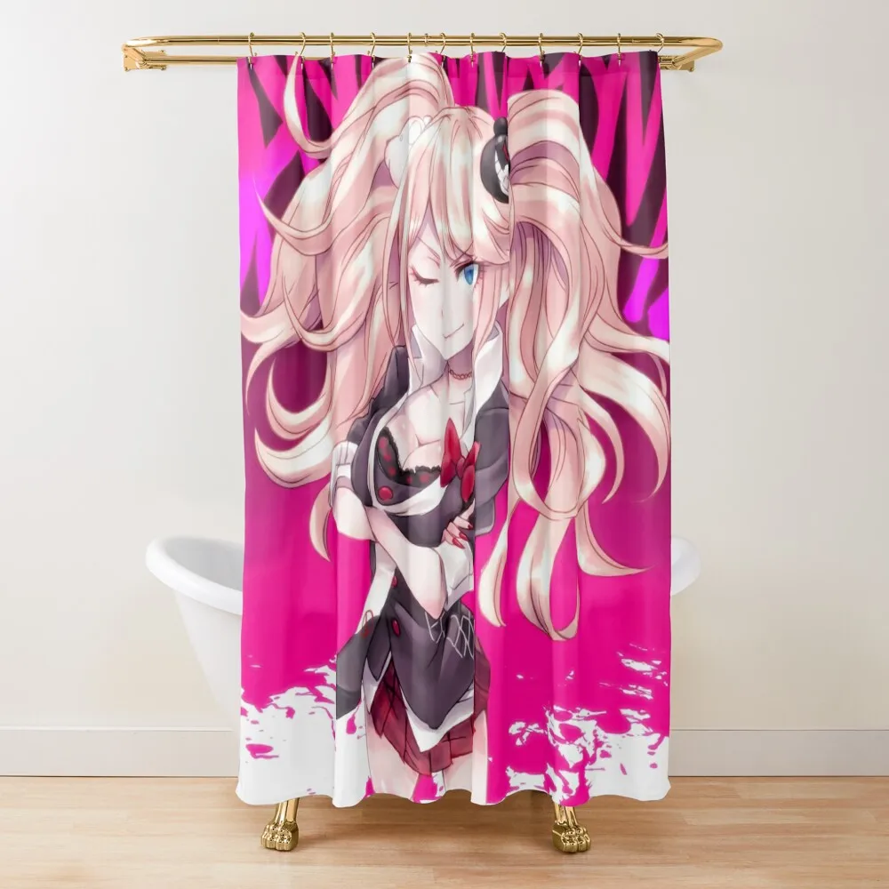 

Junko Enoshima Danganronpa Artwork For Otaku Shower Curtain Bathtub Bathroom Accessory Washable Waterproof Fabric Shower Curtain