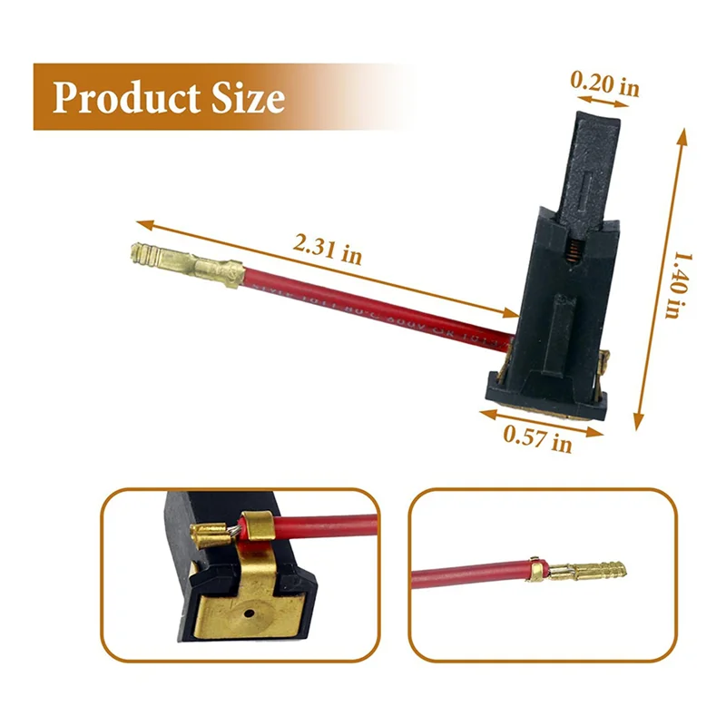 WORTHOWN-8PCS N292059 Коробка для угольных щеток в сборе подходит для коробки для шлифовальных щеток N421468 CMEW231DWE6411 DWE6411K WE6420 DWE6421 DWE6423