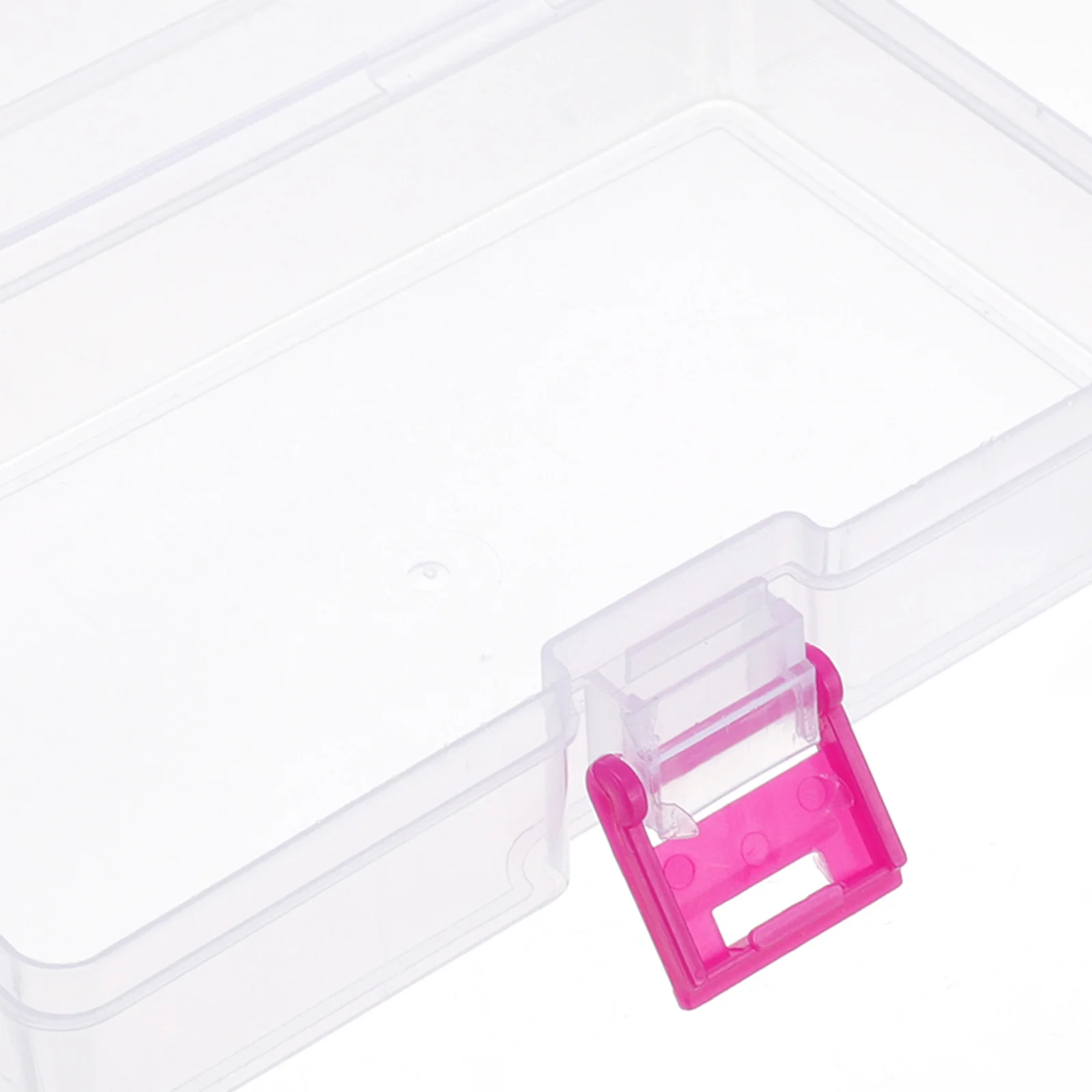 

6Pcs Stackable Boxes PP Material Lockable Clear Lid Storage Tool Box Empty Containers Jewelry Makeup