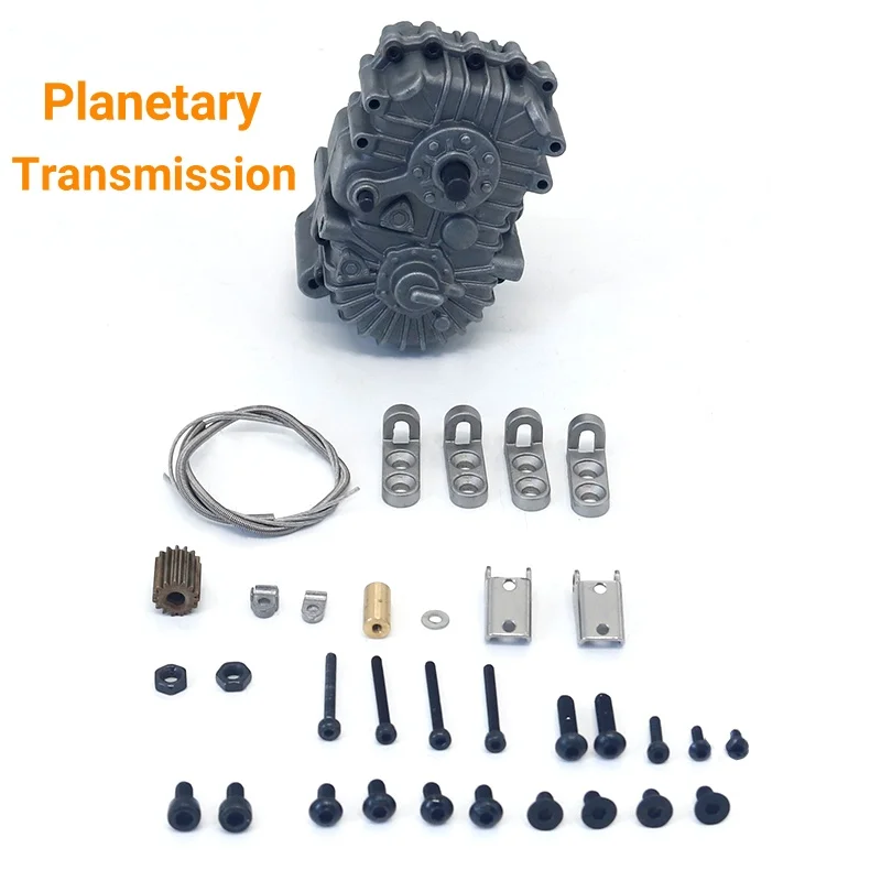 1:14th JDM-187 Metal Planetary Transmission Gearbox for Tamiya RC Truck SCANIA 770S VOLVO BENZ MAN Climbing Vehicle Model Car