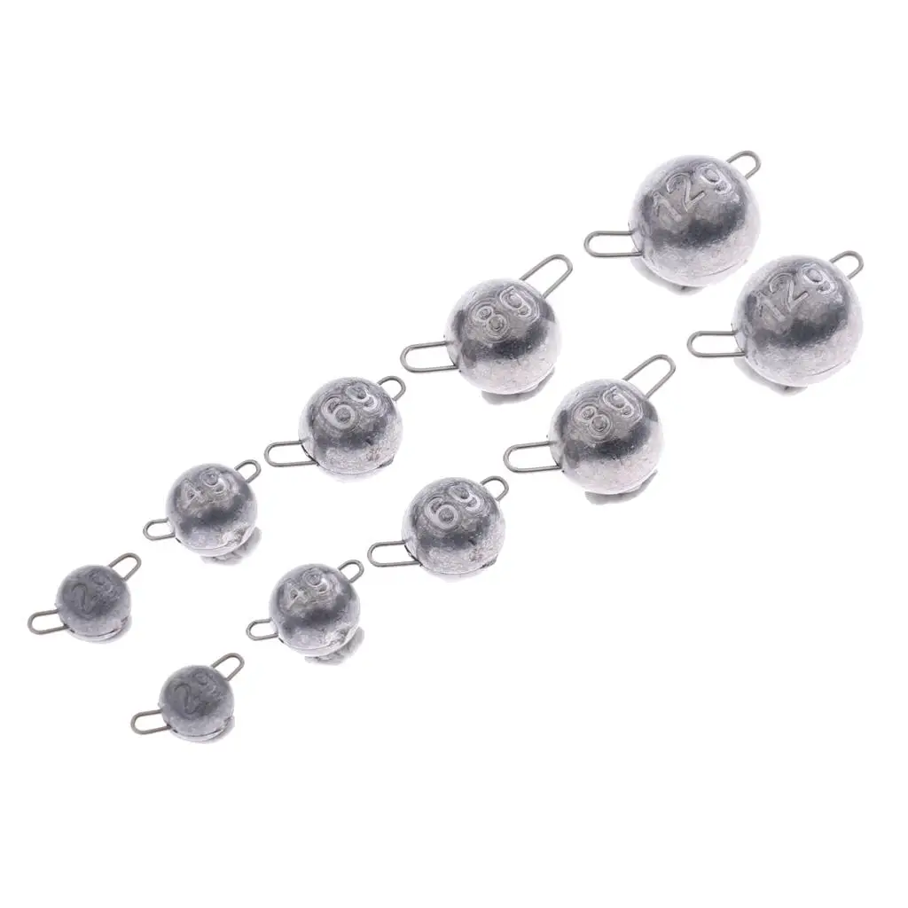 4-6pack 10pcs Fishing Tackle Accessories Quick Insert Lead Sinker