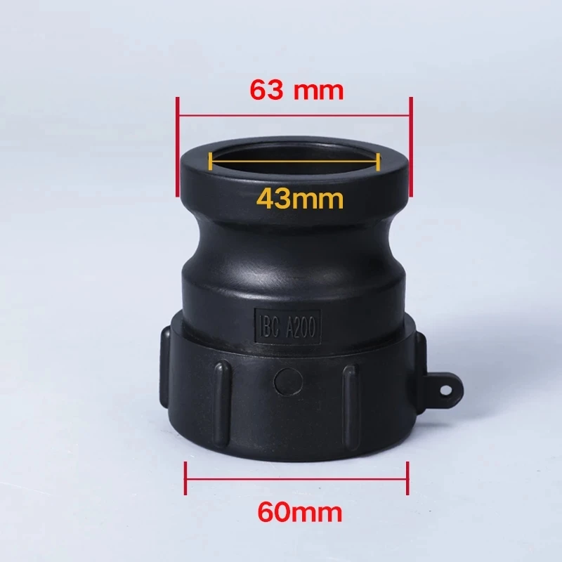 High Quality Polypropylene IBC Tank Adapter A200 & Plastic Camlock Combination Pack Valve Connector