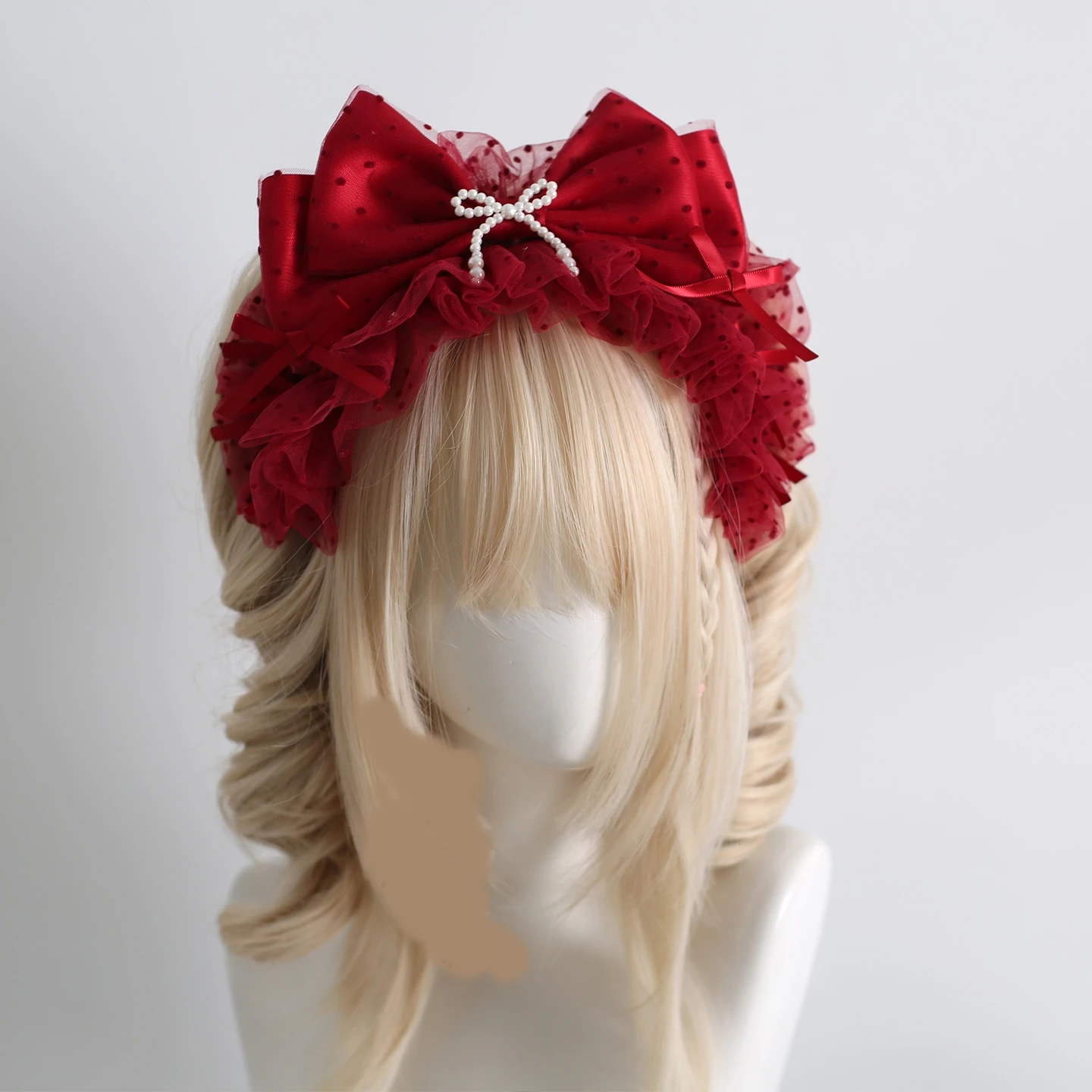 

Harajuku Готическая Лолита шляпа ручной работы повязка на голову повязка на голову с рукавами резинки для волос ожерелье заколки для волос заколка кружевные головные уборы заколки для волос