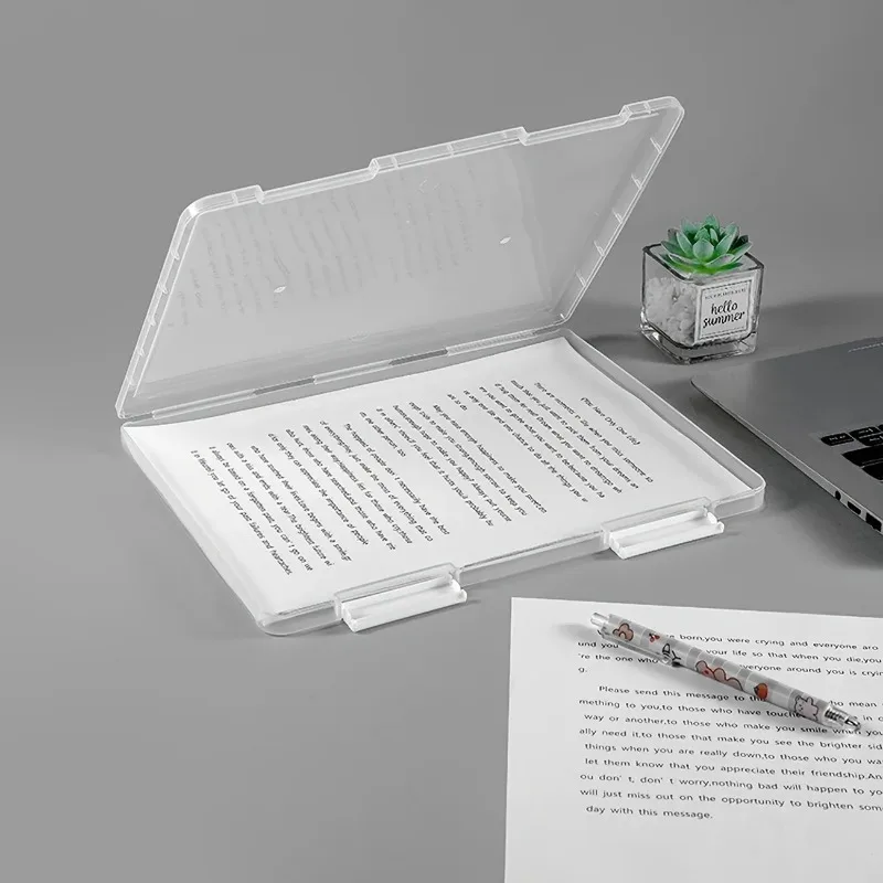 Picture 4: Multi-layer Portable Transparent Document Box Waterproof Contract Storage Box