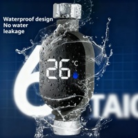 2pcs LED Display Temperature Measurement Bathroom 0℃~99℃ Bath Thermostat Intelligent Touch Shower Water Thermometer Activation