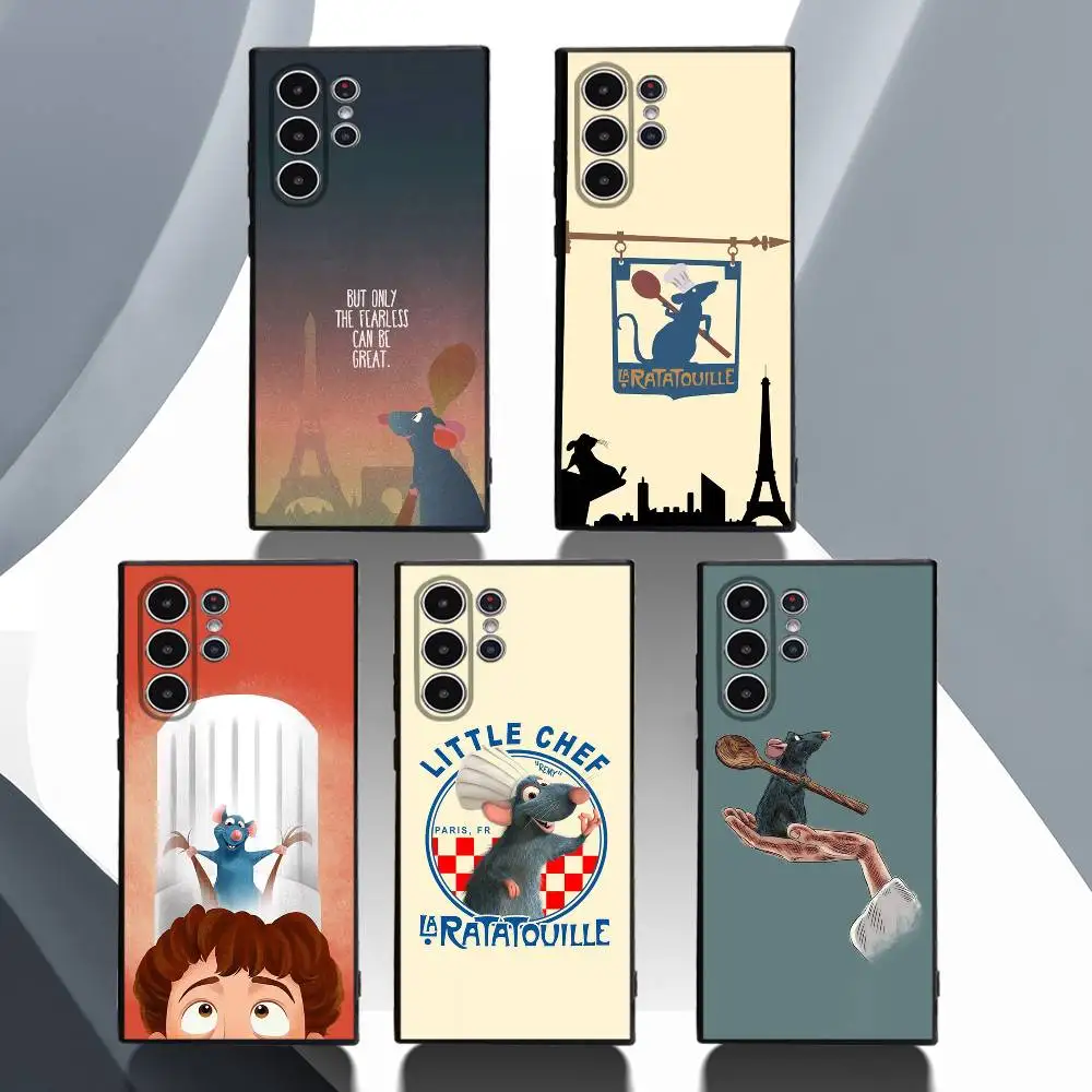 Casing Ponsel Film R-Remy R-Ratatouille untuk Samsung Galaxy S25 S24 S22 S23 Ultra S21 S20 Plus 5G Funda Silikon Pelindung