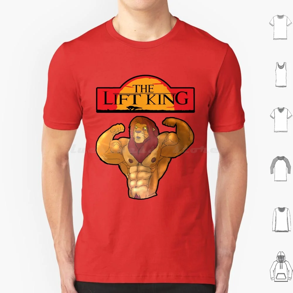 The Lift King T Shirt Big Size 100% Cotton Gym Lifting Bro Weights Free Weights Training Powerlifting Gym Gym Nerd Geek Gamer