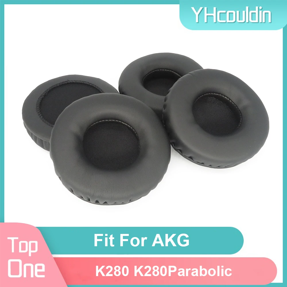 Nút Tai Nghe Bằng Cho Tai Nghe AKG K280 K280Parabolic Tai Nghe Earcushions PU Miếng Lót Mềm Mại Xốp Đệm Tai Đen