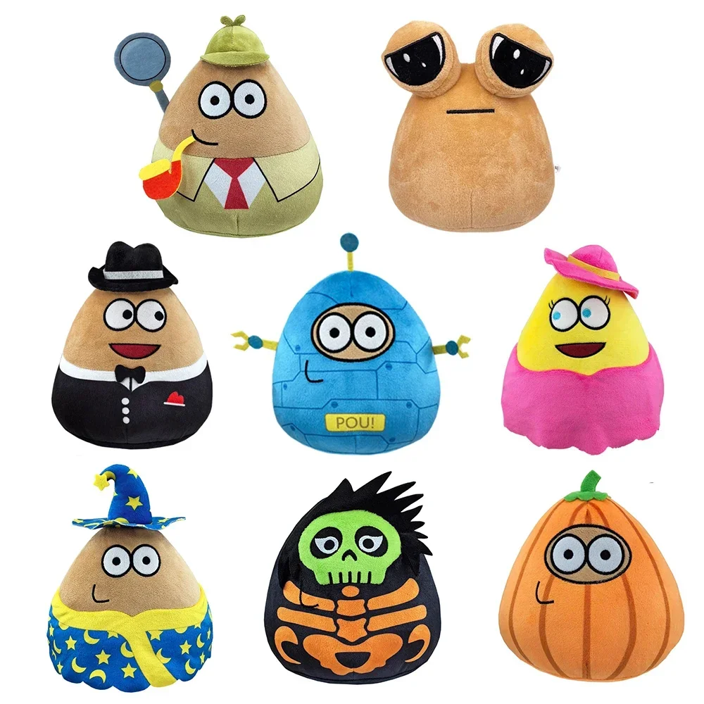 Anime Game The Maw My Pet Alien Pou 22Cm Kawaii Cartoon Plush Toys Children Birthday Xmas Gifts