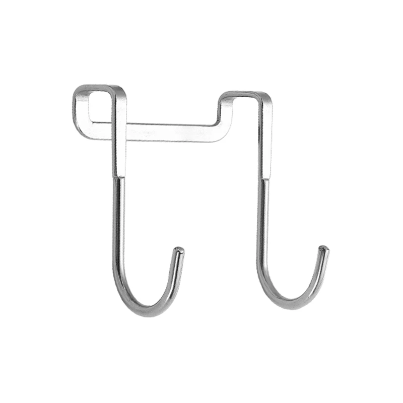 304 Stainless Steel Bedside Cabinet Door Hook Double S-shaped Hook Wall Hanging Kitchen Rack Door Back Hanger