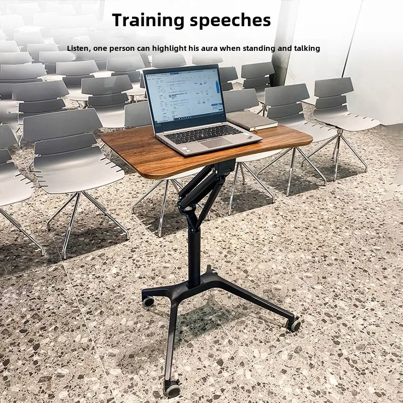 Multifunctional Movable Podium Lifting Table Modern Simple Business Conference Classroom Office Speech Training Table