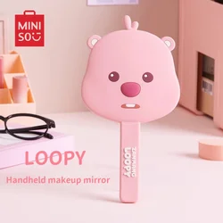 MINISO LOOPY Cute Handheld Makeup Mirror, Easy To Carry, Kawaii Capybara Style Anime Peripheral Gift, A Must-have Gift for Girls