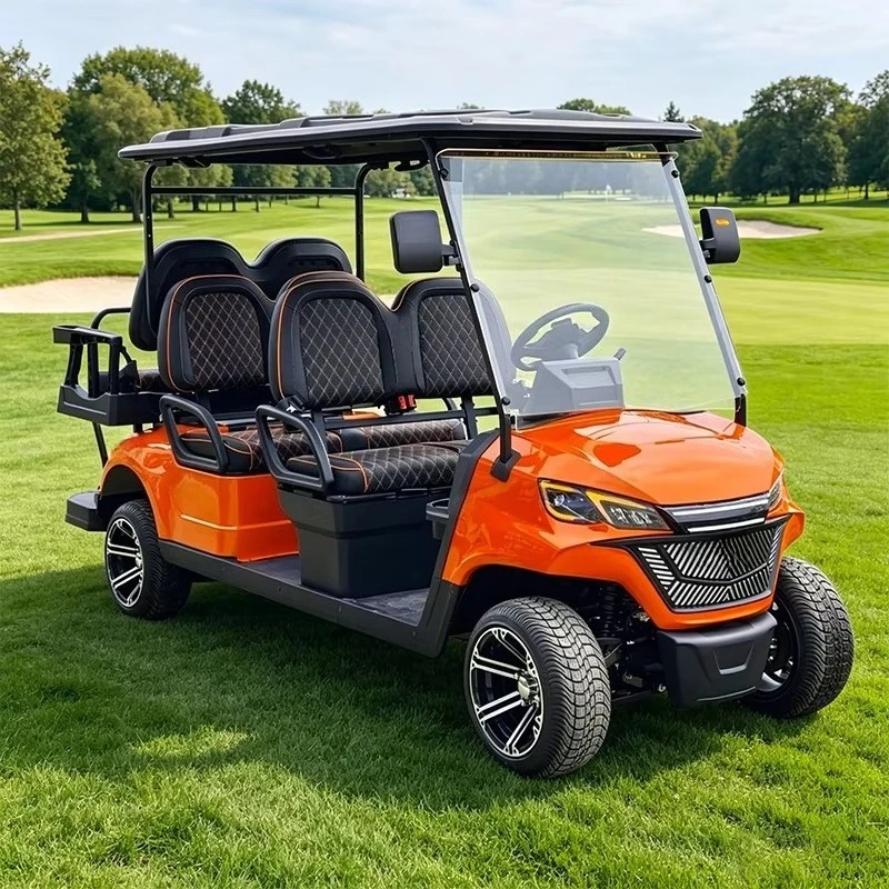 6-seater Electric Golf Cart, Club Sightseeing Vehicle, 48V, Customizable Multi-functional Accessories,ideal for Golf Enthusiasts