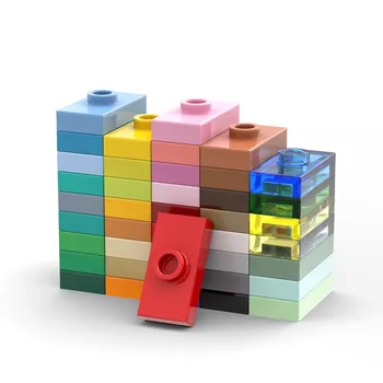 MOC 부품 3794 플레이트, 특수 1x2, 1 스터드 호환 벽돌, DIY 조립 빌딩 블록 입자, 어린이 두뇌 장난감 선물, 20 개