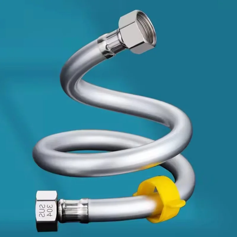 20/200cm G1/2 High Pressure PVC Shower Hose Long Bathroom Shower Water Hose Extension Plumbing Pipe Showerhead Tube Accessories