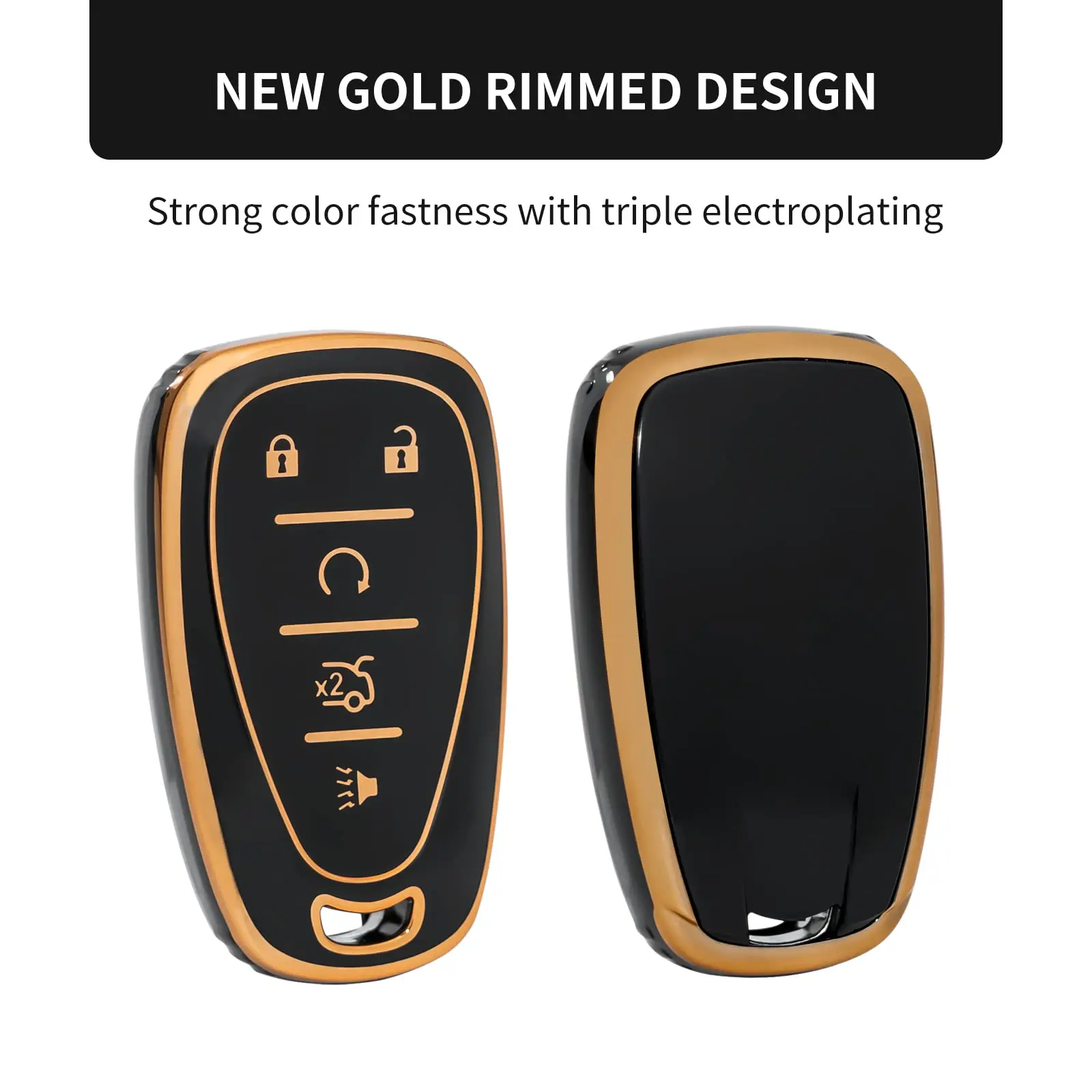 

5 Buttons Car Key Fob Cover For Chevrolet Chevy Malibu Camaro Cruze Traverse Sonic Volt Bolt Equinox Key Case Protector