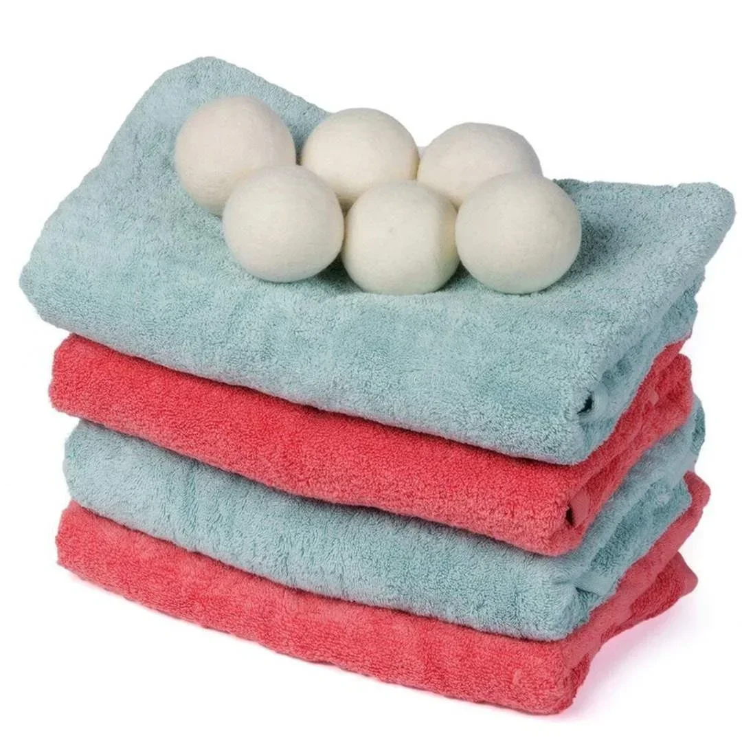 Wolle Trockner Bälle Wiederverwendbare Natürliche Weichspüler Wäsche Waschmaschine Zubehör Hause Waschen Fleece Trockner Bälle Kleidung – Detail 9
