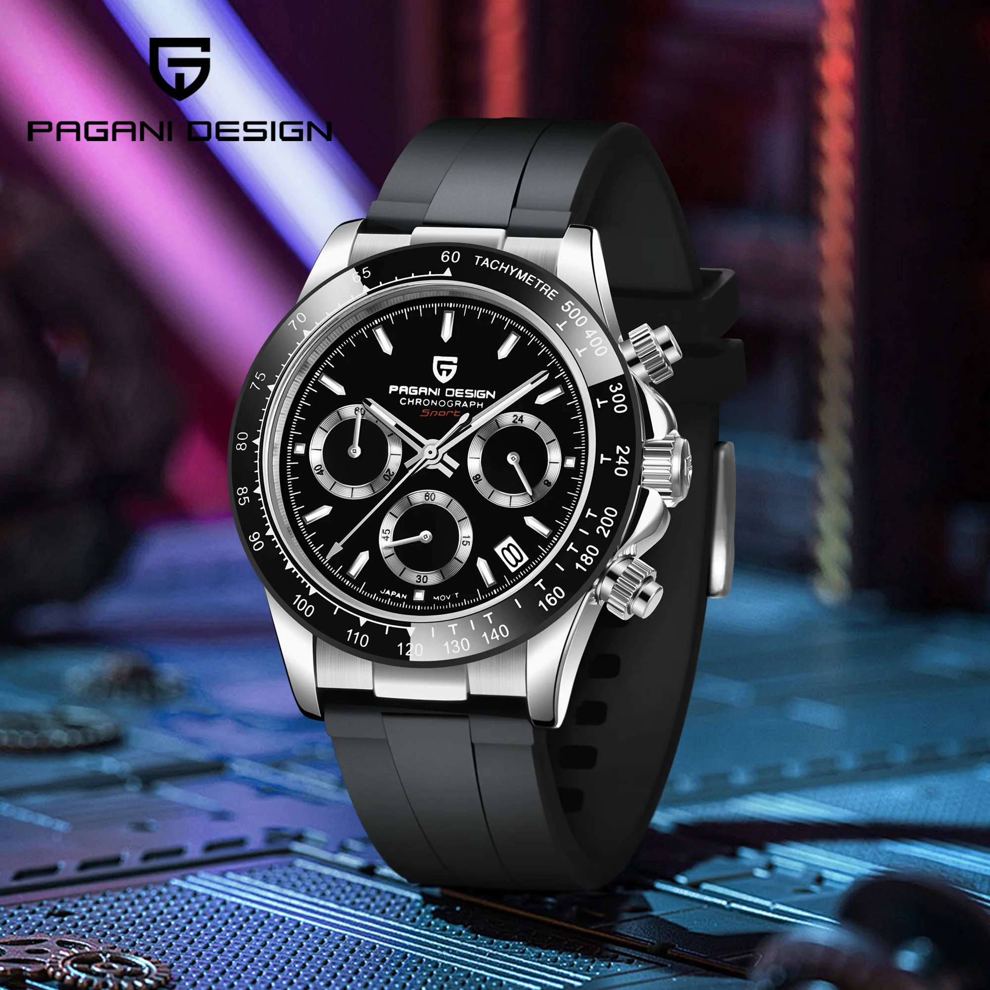 

2025 New Men's Watch PAGANI DESIGN Luxury Chronograph Auto Date Quartz Watches Sapphire Mirror Clock Waterproof Sport Watch gift