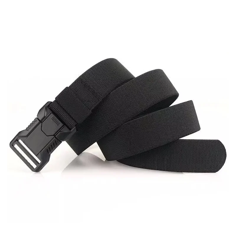 Men\'s Canvas Belt Breathable Lightweight Quick Disassembly Outdoor Sports Mountaineering Running Sports Belt