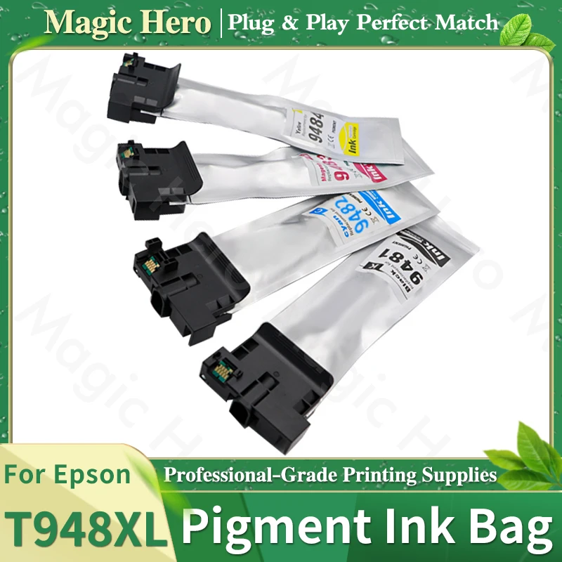 

Совместимые пигментные чернильные картриджи T9481 T9482 T9483 T9484 с чипом для принтеров Epson WorkForce Pro WF-C5290 WF-C5790 WF-C5210 WF-C5710